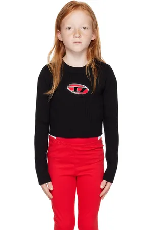 Diesel Kids Black Rib Sweater