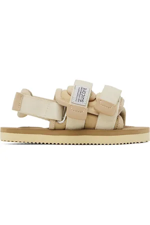 SUICOKE Kids Beige Moto Sandals
