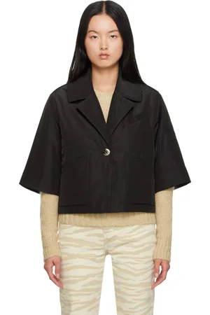 Ganni Black Padded Blazer