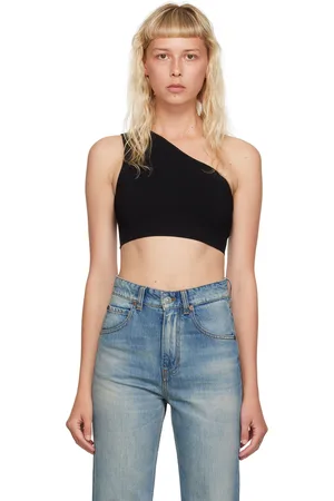 Victoria Beckham Black Asymmetric Camisole