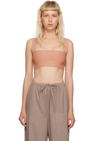 Victoria Beckham Tan Strap Tank Top