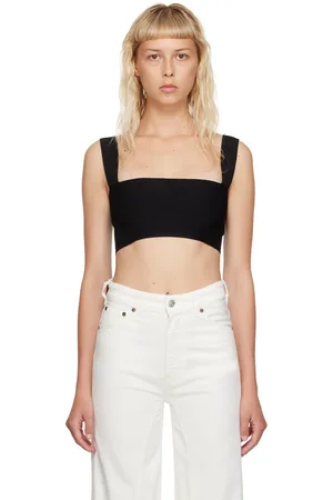Victoria Beckham Black Strap Tank Top