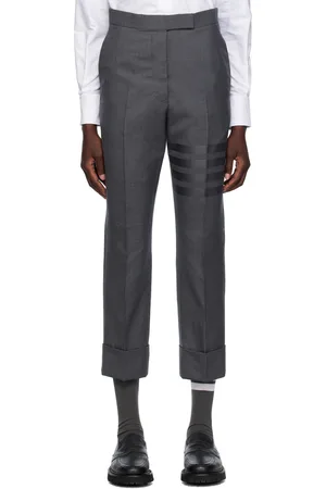 Thom Browne Gray 4-Bar Trousers