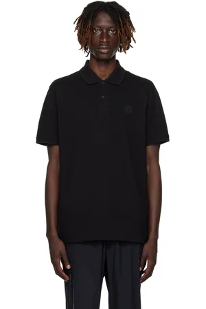 Moncler Black Two-Button Polo