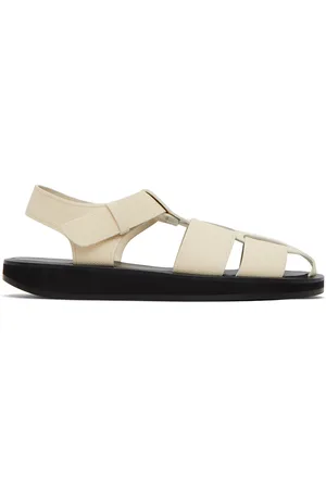 The Row Off-White Fisherman Sandals