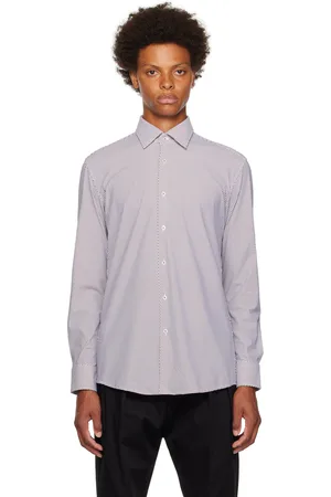 HUGO BOSS Brown Slim-Fit Shirt