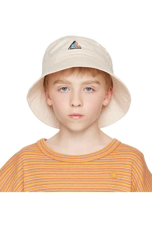 Repose AMS Kids Beige Embroidered Bucket Hat