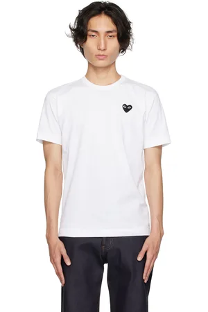 Comme des Garçons PLAY White & Black Heart Patch T-Shirt