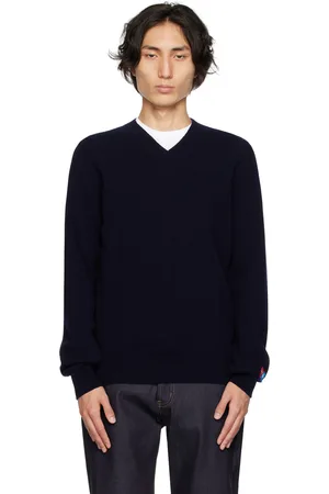 Comme des Garçons PLAY Navy Invader Edition Sweater