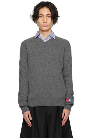 Comme des Garçons PLAY Gray Invader Edition Sweater
