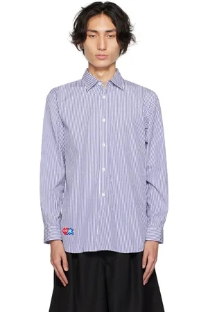 Comme des Garçons PLAY Blue & White Invader Edition Shirt