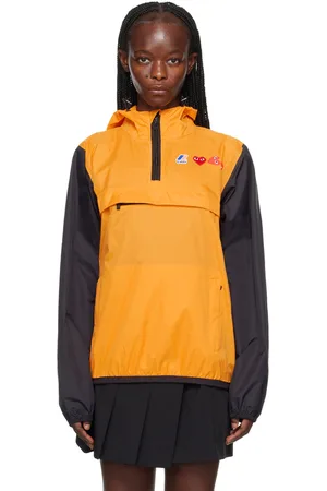Comme des Garçons PLAY Orange & Black K-Way Edition Jacket