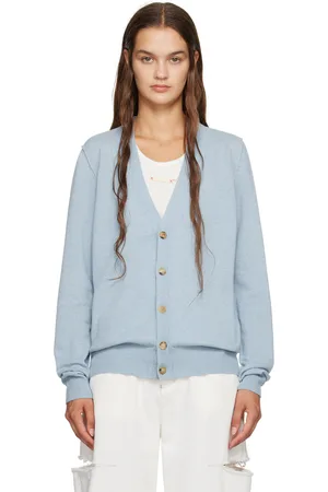 Maison Margiela Blue Buttoned Cardigan