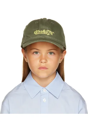 OFF-WHITE Kids Khaki Graffiti Cap