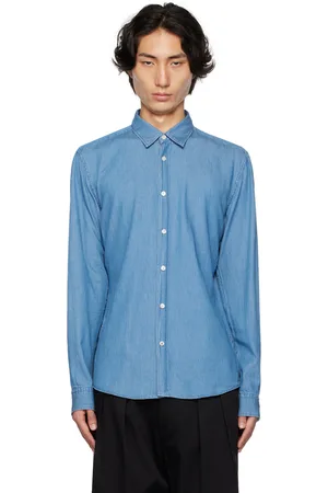 HUGO BOSS Blue Slim-Fit Shirt