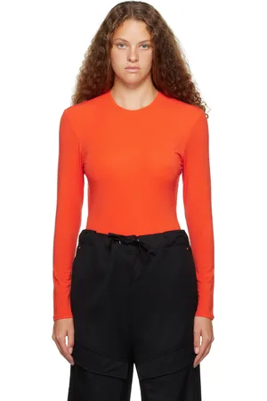 Paris Georgia Orange Backless Bodysuit