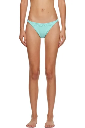 DANIELLE GUIZIO Blue Frankies Bikinis Edition Tide Bikini Bottoms