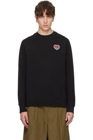 Moncler Black Embroidered Sweatshirt