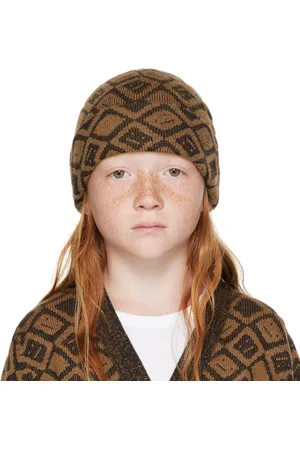 Acne Studios Kids Brown Tiles Beanie