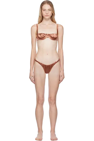 Isa Boulder SSENSE Exclusive Brown Shelly Bikini