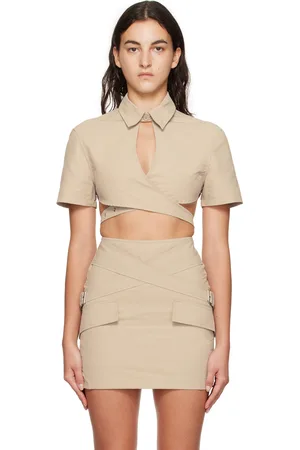 HAN Kjøbenhavn Beige Wrap Shirt