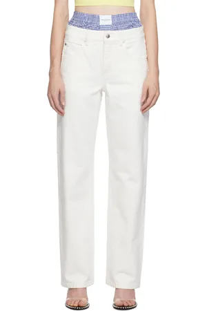 Alexander Wang Off-White Layered Jeans