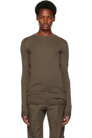 Rick Owens Brown Biker Level Sweater