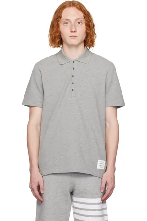 Thom Browne Gray Relaxed-Fit Polo
