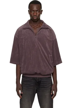 FEAR OF GOD Purple Half-Zip Sweatshirt