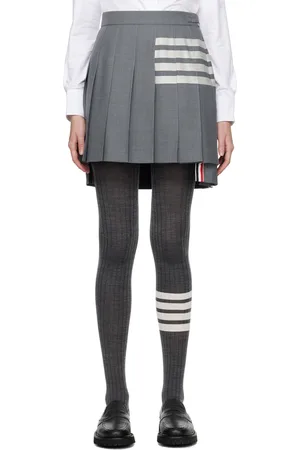Thom Browne Gray Engineered 4-Bar Miniskirt