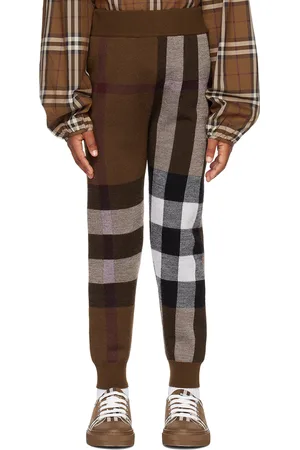 Burberry Kids Brown Check Lounge Pants
