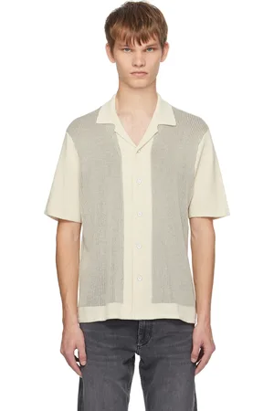 RAG&BONE Off-White & Black Harvey Shirt