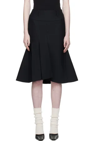 Fax Copy Express Fishtail Midi Skirt