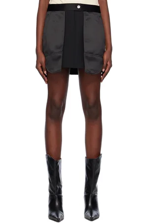 Helmut Lang Black Inside-Out Miniskirt