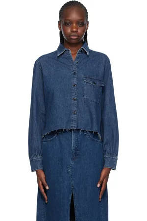 RAG&BONE Navy Maxine Denim Shirt