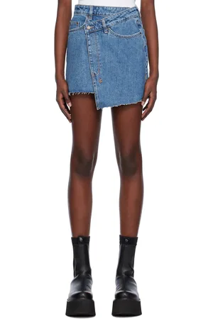KSUBI Blue Rap Miniskirt