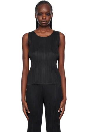 PLEATS PLEASE ISSEY MIYAKE Black Basics Tank Top