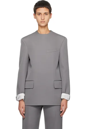 Bottega Veneta Gray Compact Jacket