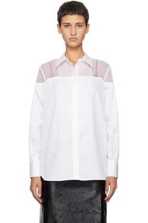 Helmut Lang White Tux Shirt