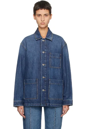 Bottega Veneta Indigo Single-Breasted Denim Jacket