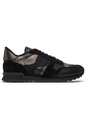 VALENTINO GARAVANI Black Rockrunner Sneakers