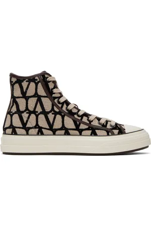 VALENTINO GARAVANI Beige Toile Iconographe Sneakers