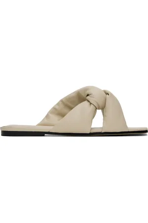 Studio Amelia Beige Pillow Loop Sandals