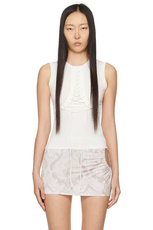 Miaou Off-White Zora Tank Top