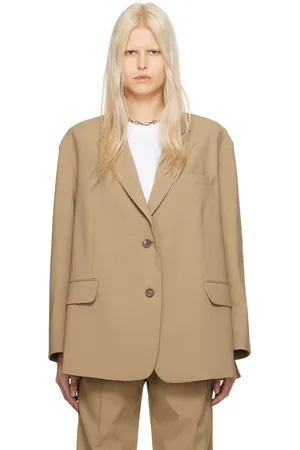 The Frankie Shop Beige Bea Blazer