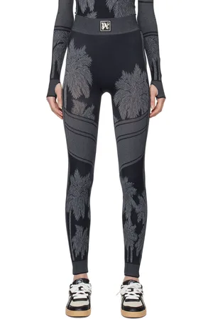 Palm Angels Black Baselayer Ski Leggings