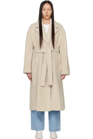 Axel Arigato Off-White Eden Faux-Shearling Coat