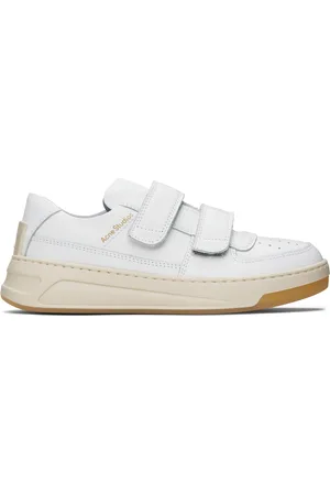 Acne Studios White Velcro Strap Sneakers
