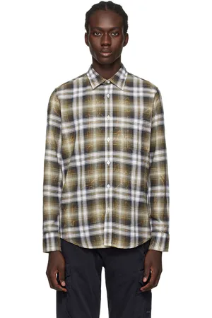 HUGO BOSS Green Checked Shirt