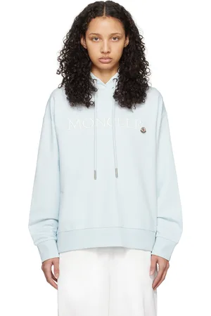 Moncler Blue Embroidered Hoodie